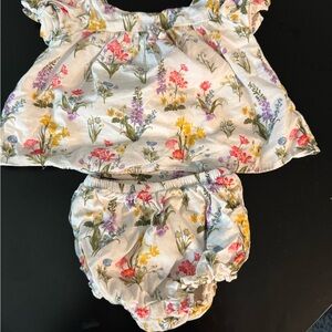 Janie and Jack Floral Baby Set - Multicolor